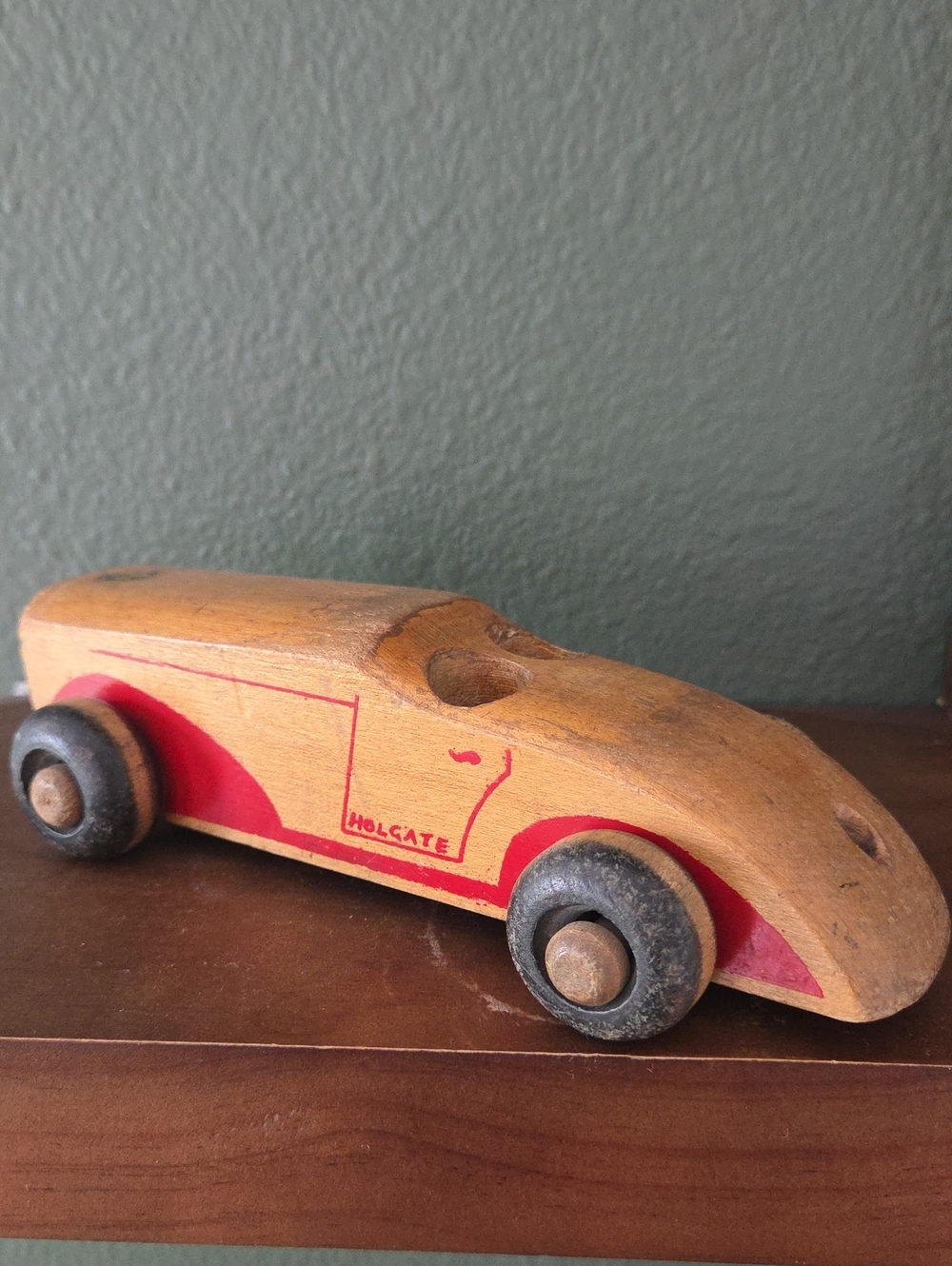 Vintage Holgate 2 Seat Wooden Sportster #633 Toy Car